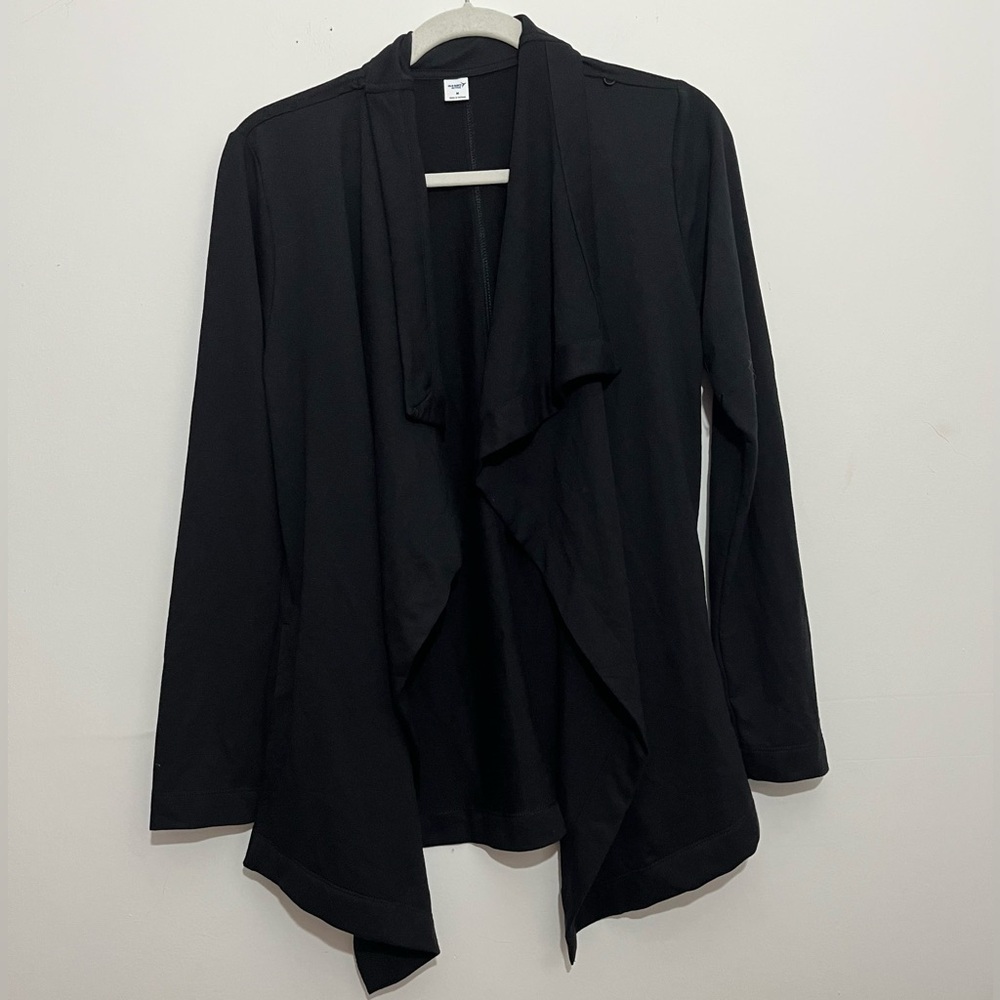 Old Navy Active Black Drape Cardigan NWOT Size M - Picture 3 of 10